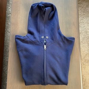 NWOT Men’s Full Zip Hoodie, Unique Blue Colorway